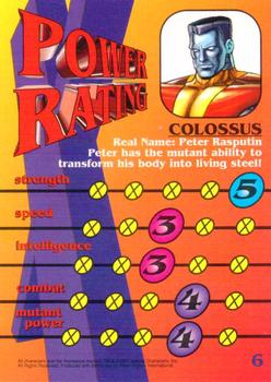 1997 Fleer/SkyBox X-Men #6 Colossus Back