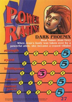 1997 Fleer/SkyBox X-Men #27 Dark Phoenix Back