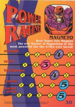 1997 Fleer/SkyBox X-Men #30 Magneto Back