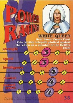1997 Fleer/SkyBox X-Men #35 White Queen Back