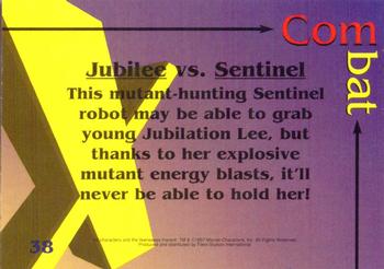 1997 Fleer/SkyBox X-Men #38 Jubilee vs. Sentinel Back