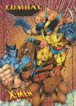 1997 Fleer/SkyBox X-Men #39 Wolverine & Beast vs. Juggernaut Front