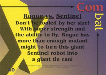 1997 Fleer/SkyBox X-Men #40 Rogue vs. Sentinel Back