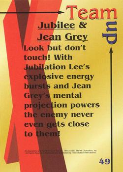 1997 Fleer/SkyBox X-Men #49 Jubilee & Jean Grey Back