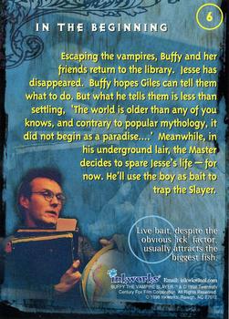 1998 Inkworks Buffy the Vampire Slayer Season 1 #6 In the Beginning Back