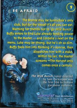 1998 Inkworks Buffy the Vampire Slayer Season 1 #9 Be Afraid Back