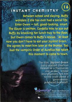 1998 Inkworks Buffy the Vampire Slayer Season 1 #16 Instant Chemistry Back