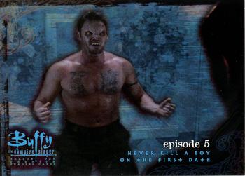 1998 Inkworks Buffy the Vampire Slayer Season 1 #17 'A Fairly Slim Lead' Front