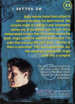 1998 Inkworks Buffy the Vampire Slayer Season 1 #23 'I Better Go' Back