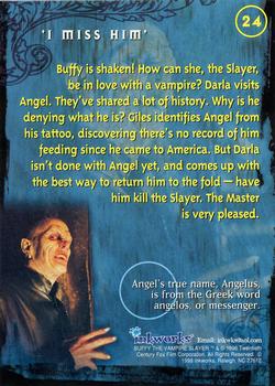 1998 Inkworks Buffy the Vampire Slayer Season 1 #24 'I Miss Him' Back