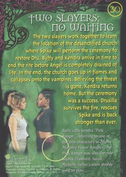 1999 Inkworks Buffy the Vampire Slayer Season 2 #30 Two Slayers; No Waiting Back
