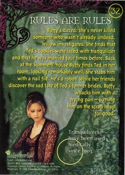 1999 Inkworks Buffy the Vampire Slayer Season 2 #32 Rules Are Rules Back