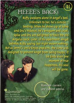 1999 Inkworks Buffy the Vampire Slayer Season 2 #41 Heeee's Back! Back