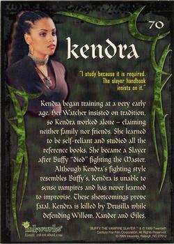 1999 Inkworks Buffy the Vampire Slayer Season 2 #70 Kendra Back