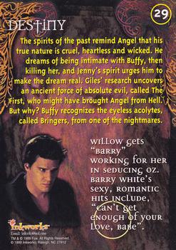 1999 Inkworks Buffy the Vampire Slayer Season 3 #29 Destiny Back