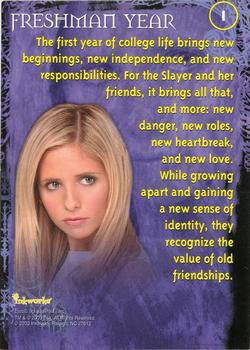 2000 Inkworks Buffy the Vampire Slayer Season 4 #1 Freshman Year Back