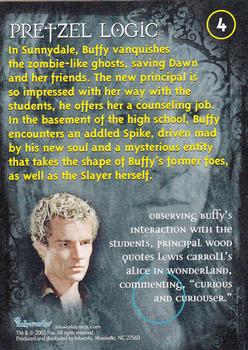 2003 Inkworks Buffy the Vampire Slayer Season 7 #4 Pretzel Logic Back