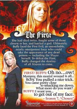 2004 Inkworks Buffy the Vampire Slayer Big Bads #9 The First Back