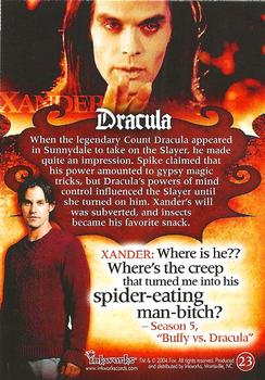 2004 Inkworks Buffy the Vampire Slayer Big Bads #23 Dracula Back