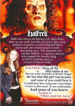 2004 Inkworks Buffy the Vampire Slayer Big Bads #52 Halfrek Back