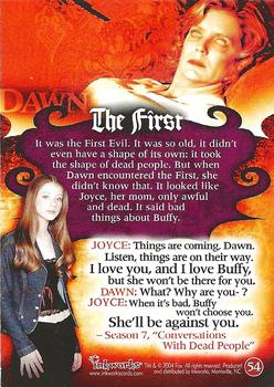 2004 Inkworks Buffy the Vampire Slayer Big Bads #54 The First Back