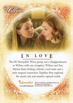 2004 Inkworks Buffy the Vampire Slayer Women of Sunnydale #15 In Love Back