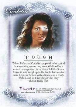 2004 Inkworks Buffy the Vampire Slayer Women of Sunnydale #23 Tough Back
