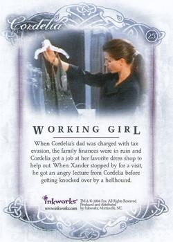 2004 Inkworks Buffy the Vampire Slayer Women of Sunnydale #25 Working Girl Back
