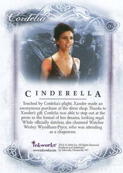 2004 Inkworks Buffy the Vampire Slayer Women of Sunnydale #26 Cinderella Back