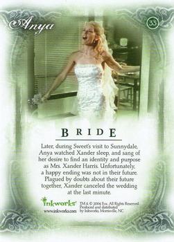 2004 Inkworks Buffy the Vampire Slayer Women of Sunnydale #33 Bride Back