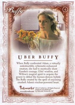 2004 Inkworks Buffy the Vampire Slayer Women of Sunnydale #4 Uber Buffy Back