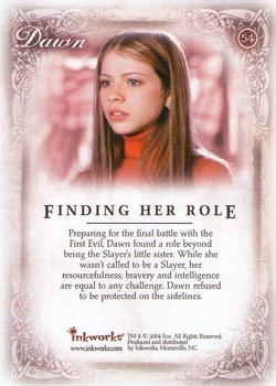 2004 Inkworks Buffy the Vampire Slayer Women of Sunnydale #54 Finding Her Role Back
