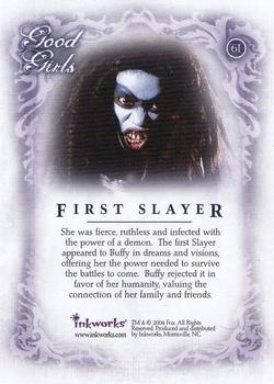 2004 Inkworks Buffy the Vampire Slayer Women of Sunnydale #61 First Slayer Back