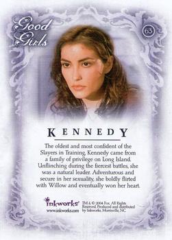 2004 Inkworks Buffy the Vampire Slayer Women of Sunnydale #63 Kennedy Back