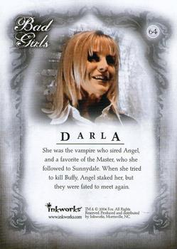 2004 Inkworks Buffy the Vampire Slayer Women of Sunnydale #64 Darla Back