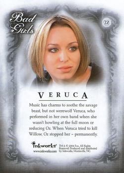 2004 Inkworks Buffy the Vampire Slayer Women of Sunnydale #72 Veruca Back
