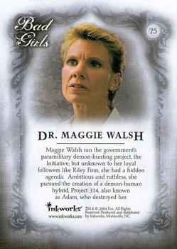 2004 Inkworks Buffy the Vampire Slayer Women of Sunnydale #75 Dr. Maggie Walsh Back