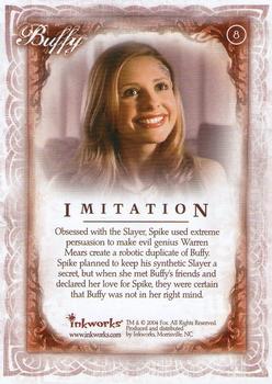 2004 Inkworks Buffy the Vampire Slayer Women of Sunnydale #8 Imitation Back