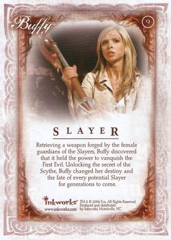 2004 Inkworks Buffy the Vampire Slayer Women of Sunnydale #9 Slayer Back