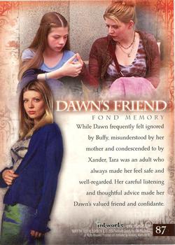 2006 Inkworks Buffy the Vampire Slayer Memories #87 Dawn's Friend Back