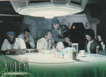 1998 Inkworks Alien Legacy #2 The Nostromo Crew Awakened Front