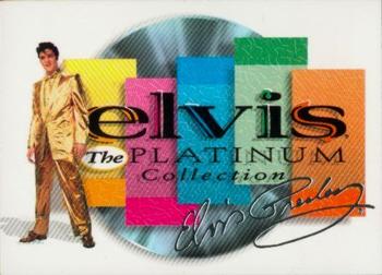 1999 Inkworks Elvis Presley Platinum #1 Series One: The '50s Front