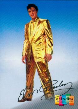 1999 Inkworks Elvis Presley Platinum #2 The King of Rock and Roll Front