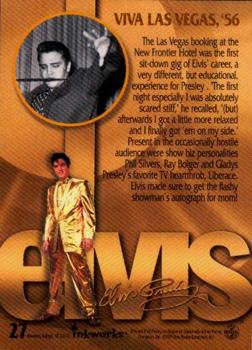 1999 Inkworks Elvis Presley Platinum #27 Viva Las Vegas, '56 Back