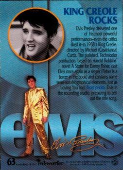 1999 Inkworks Elvis Presley Platinum #63 King Creole Rocks Back