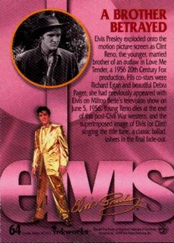 1999 Inkworks Elvis Presley Platinum #64 A Brother Betrayed Back