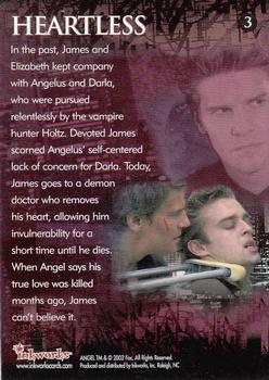 2002 Inkworks Angel Season 3 #3 Heartless Back