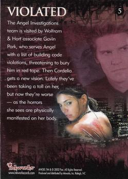 2002 Inkworks Angel Season 3 #5 Violated Back