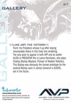 2004 Inkworks Alien vs. Predator #87 Line Art:  The Victors Back