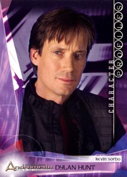 2004 Inkworks Andromeda Reign of the Commonwealth #2 Character Profiles: Dylan Hunt (Kevin Sorbo) Front